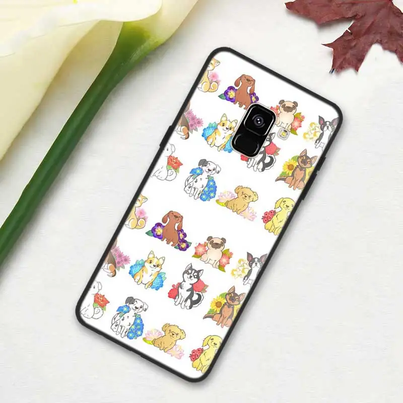 Черный мягкий силиконовый чехол Обложка для samsung Galaxy A7 A70 A50 A40 A30 A20 A10 A8 A9 A6 плюс A20E A6+ A8+ Собака Такса