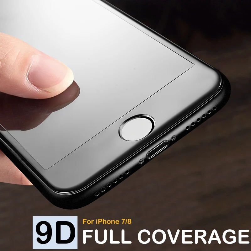 Xindman 9D изогнутое закаленное стекло для iphone7 7 plus черный белый полное покрытие