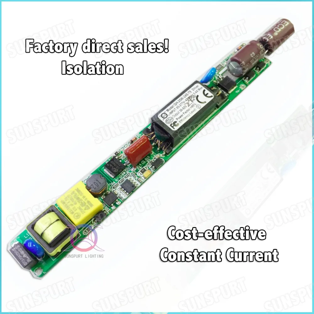 5Pcs CE PFC No Flicker 25W AC85-277V LED Driver 12-24x1W 300MA DC35-82V Constant Current Power For T8 Lamp Free Shipping | Освещение