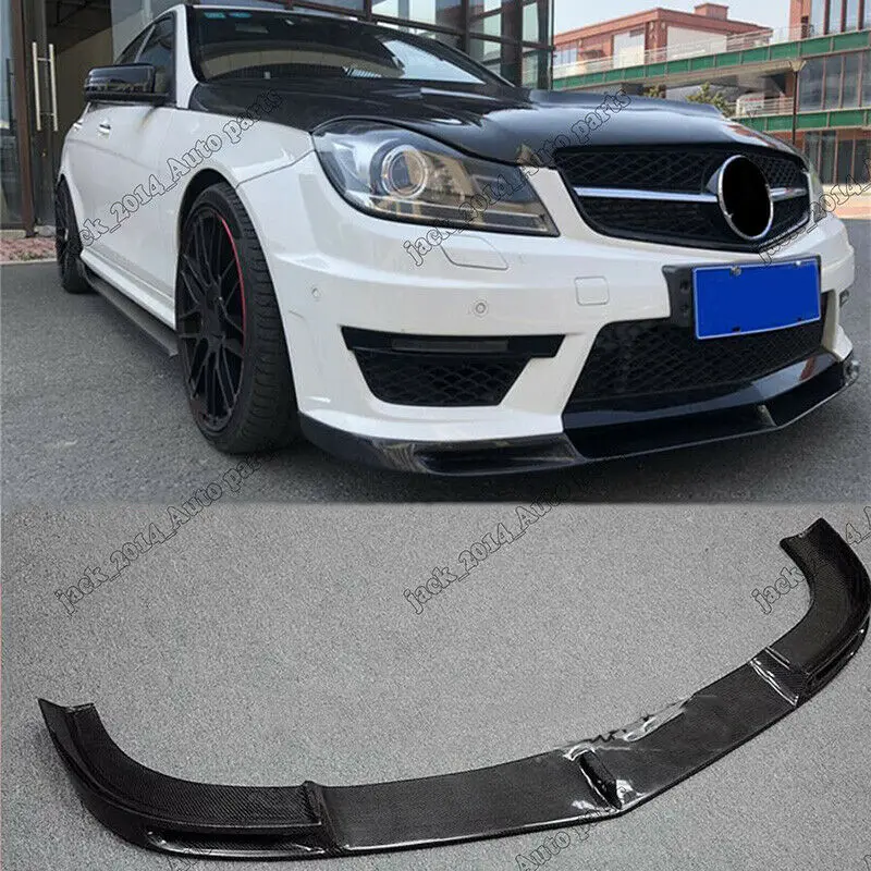Передний спойлер из углеродного волокна для MERCEDES BENZ W204 C63 SEDAN COUPE 2012 2013