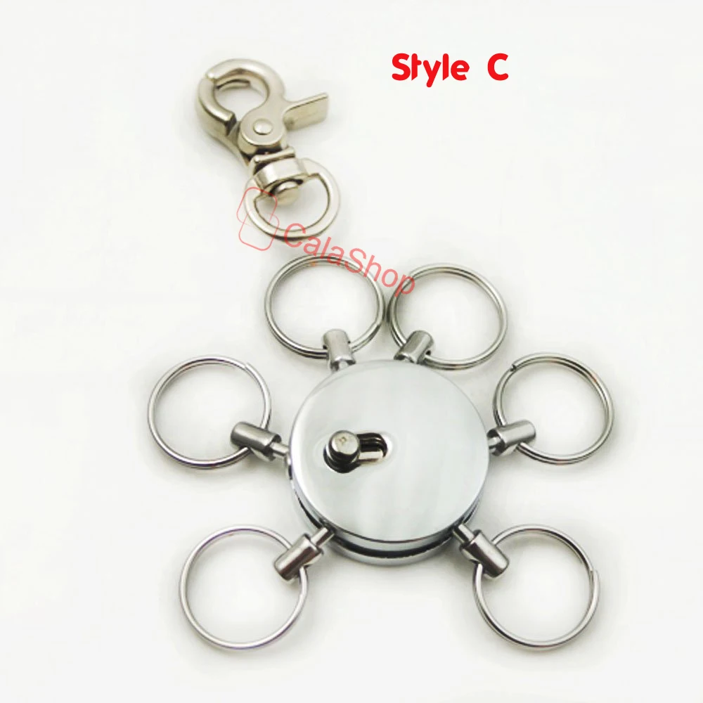 1 компл./лот съемный крючок Swivel Detatchable Multi Key Ring Keychain Clip Card Keyholder Accessories | Дом и сад