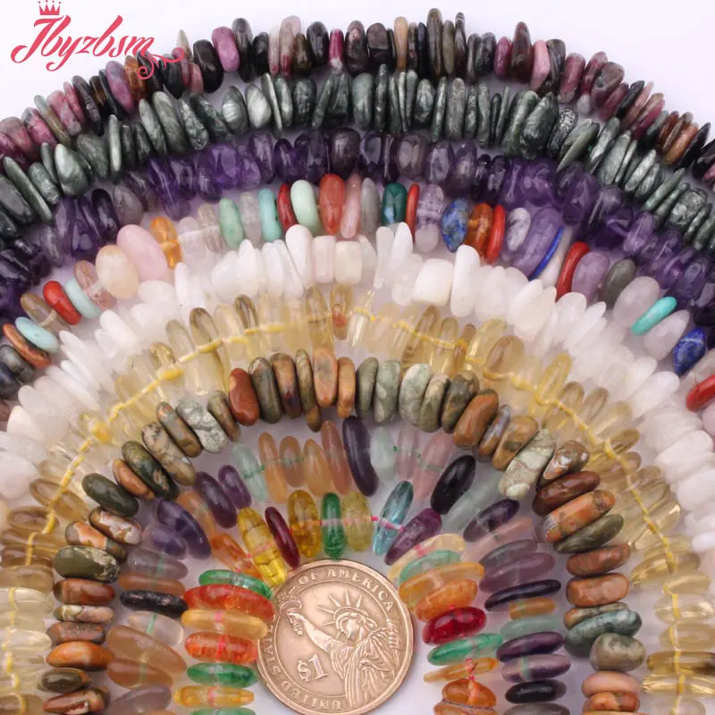 Флюорит турмалин аметист натуральный камень бусины для ожерелья DIY ювелирные
