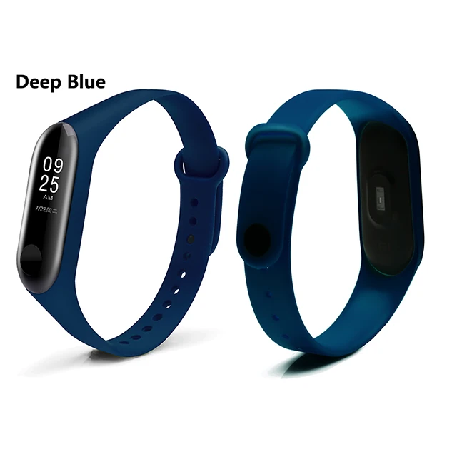Deep Blue Mi Band 3 ремешок на запястье для Xiaomi mi Band 3 зарядный кабель для Xiaomi mi band 3 силиконовый ремешок на запястье mi band 3 зарядный кабель - Цвет: Deep Blue