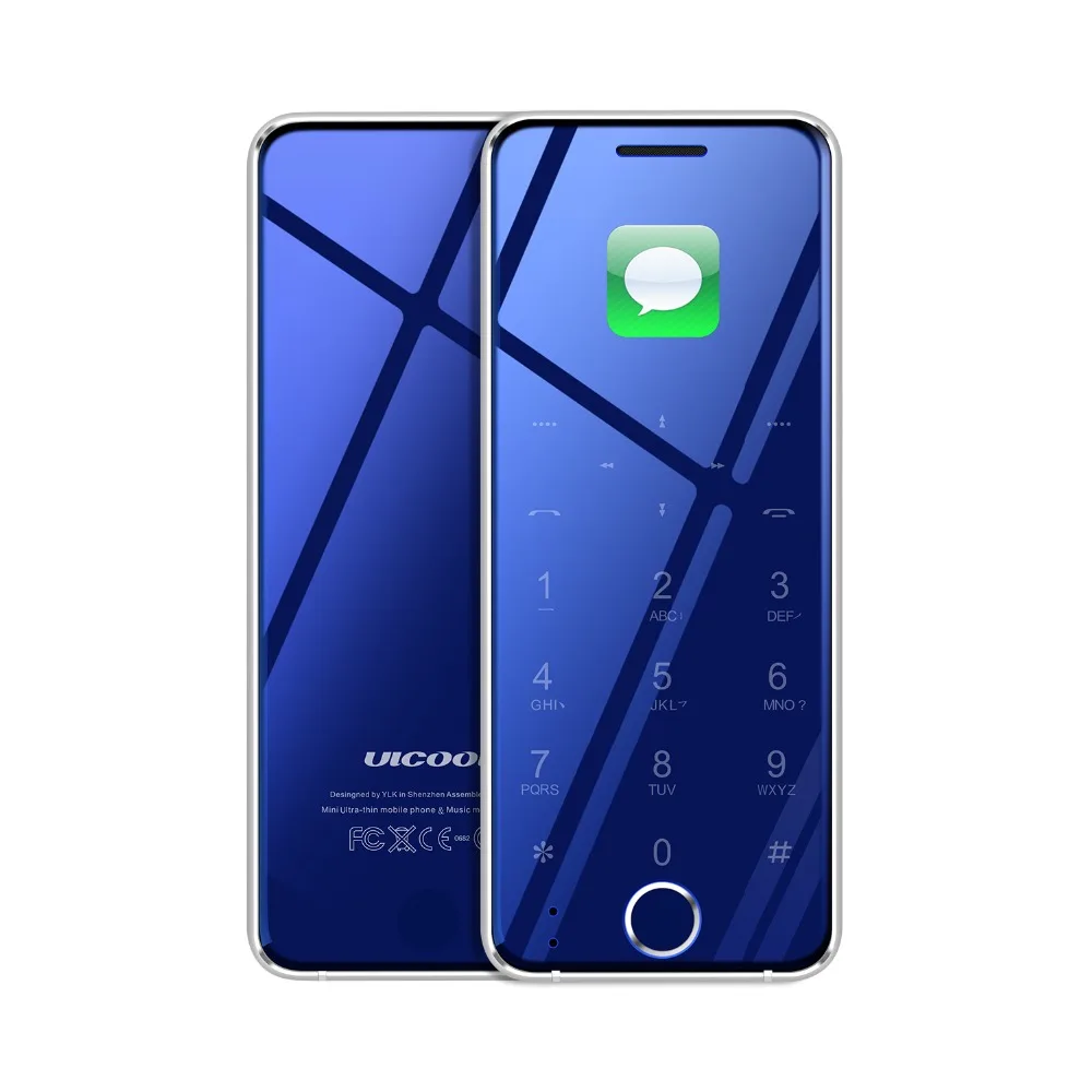 Роскошный Ультратонкий мини-экран Ulcool V66 1,67 дюйма с bluetooth, металлический корпус, fm-радио, маленький мобильный телефон