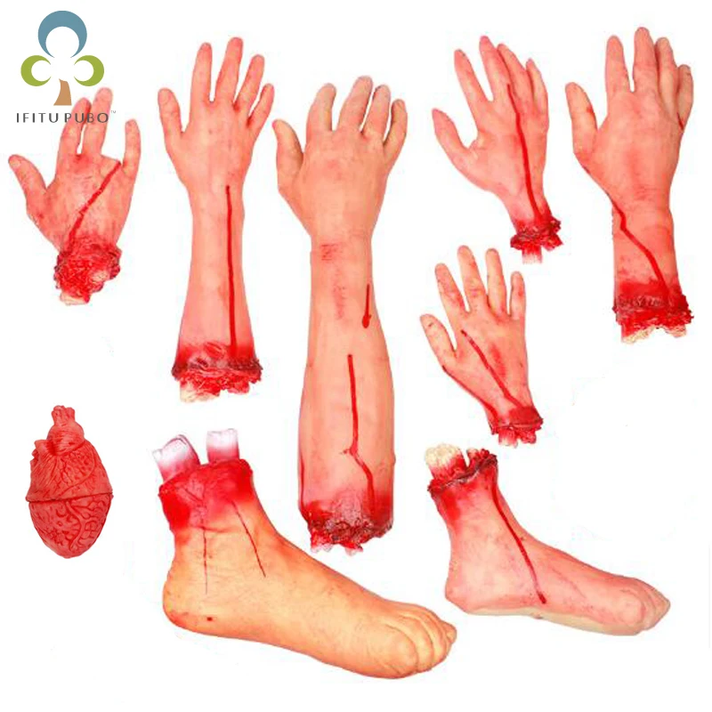 1 шт. Хэллоуин страшный реквизит Кровавая рука дом с привидениями украшение для