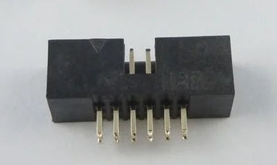 100 шт. 1 27 мм x заголовок коробки 2x6 Pin 12 Двухрядное сквозное отверстие DIP Тип Прямой