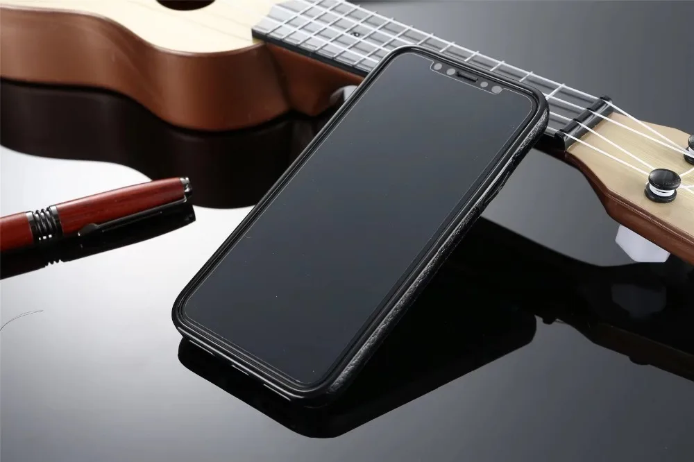 HengLiTai роскошный винтажный Магнитный чехол из искусственной кожи для Apple IPhone X Магнитный чехол для iPhone X Автомобильный держатель для телефона чехол