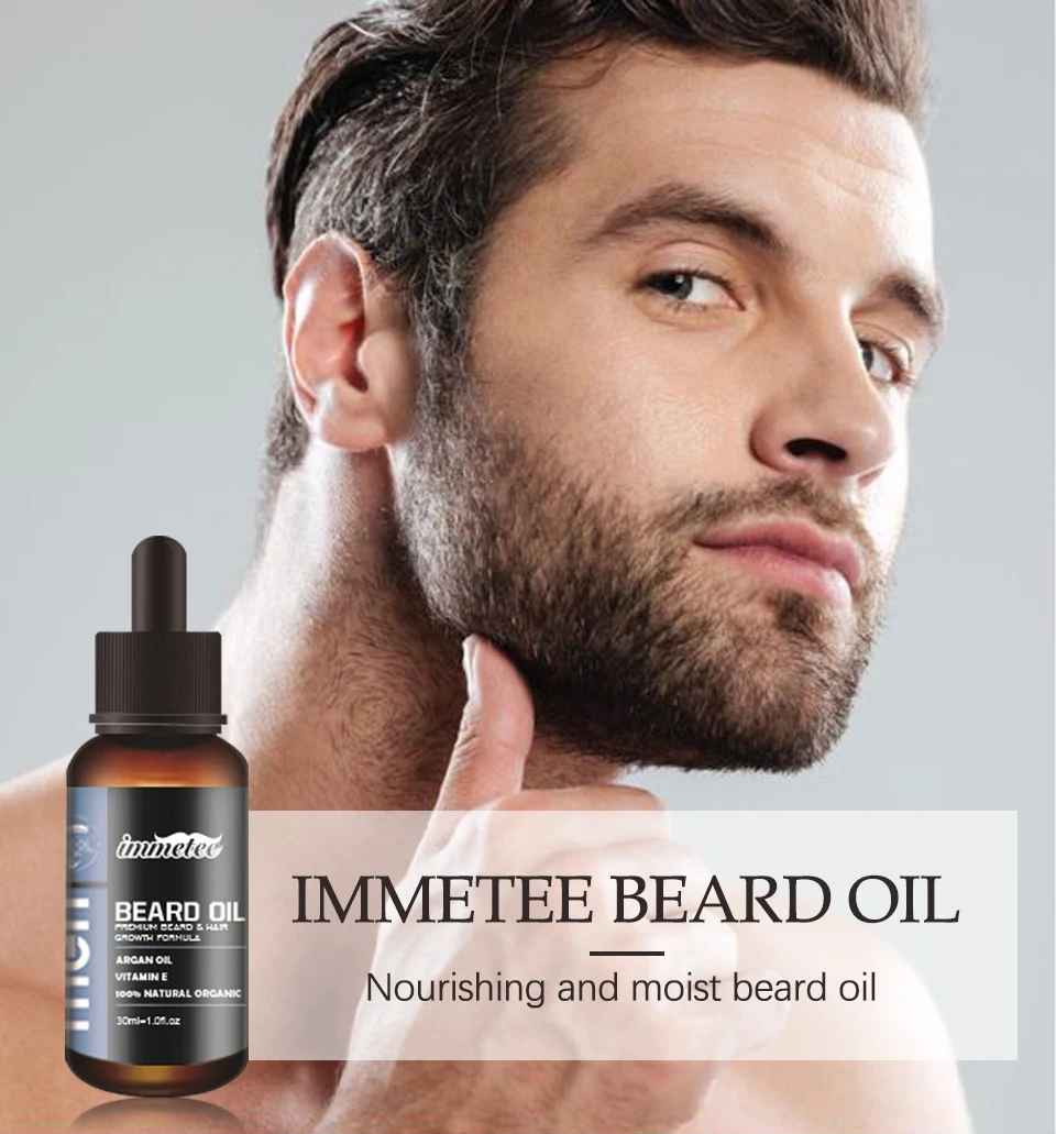 Beard Growth Oil Hair Growth Agent Thickener Hair Beard Care Product Anti Hair Loss Tonic Grow Beard Treatment Hair Serum