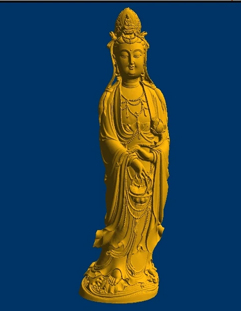 3D model relief stl format for CNC Goddess Of Mercy with basket_27 STL | Инструменты