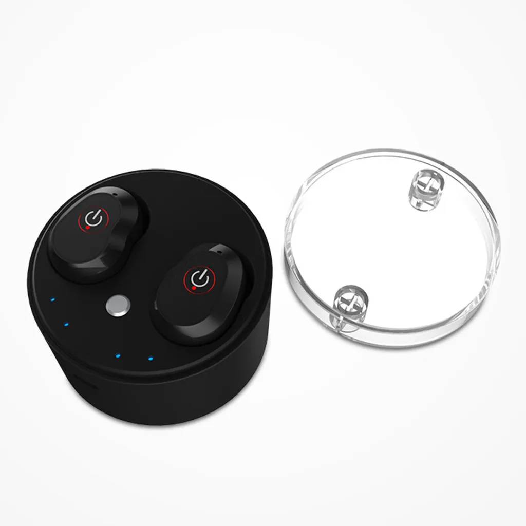 Binmer прозрачный чехол Bluetooth Двойные наушники 5 0 Беспроводная гарнитура HIFI Стерео