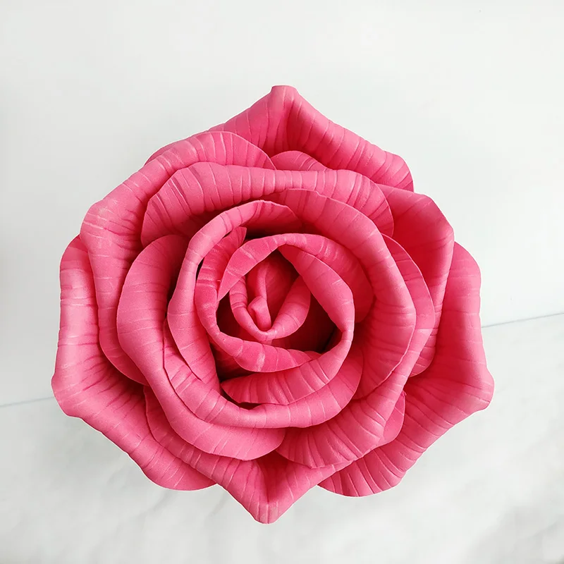 25cm rose red Rose 30 см большая пена Искусственный цветок розы Свадебные украшения с реквизиты для сцены DIY домашний декор искусственные декоративные цветы венки - Цвет: 25cm rose red Rose