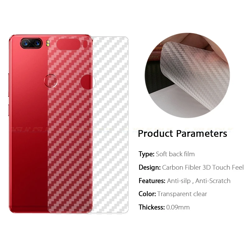 5 шт. для Google Pixel 2 XL прозрачная 3D углеродное волокно мягкая задняя защита экрана