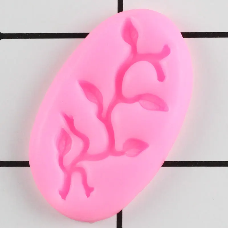 3D ветка дерева листья торт силиконовая форма сделай сам вечерние инструменты для