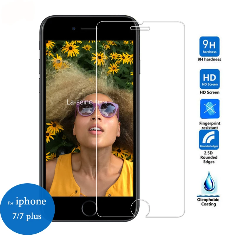Закаленное Стекло для Apple iPhone 7 Plus Экран протектор 2.5D 9 h защитной пленкой на A1778 A1784