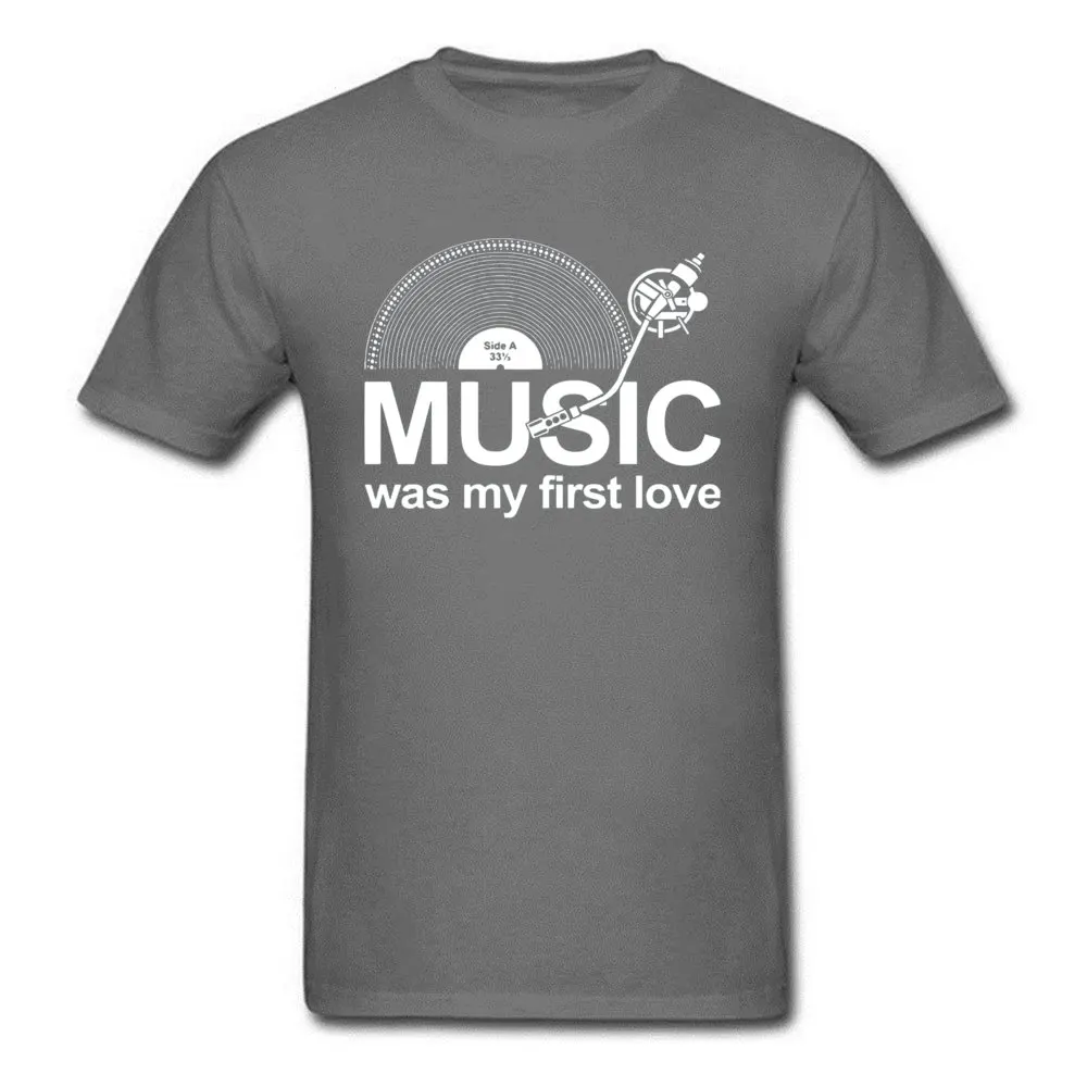 Мужская футболка с надписью Music Was My First Love забавная на заказ новинка 2019 топ