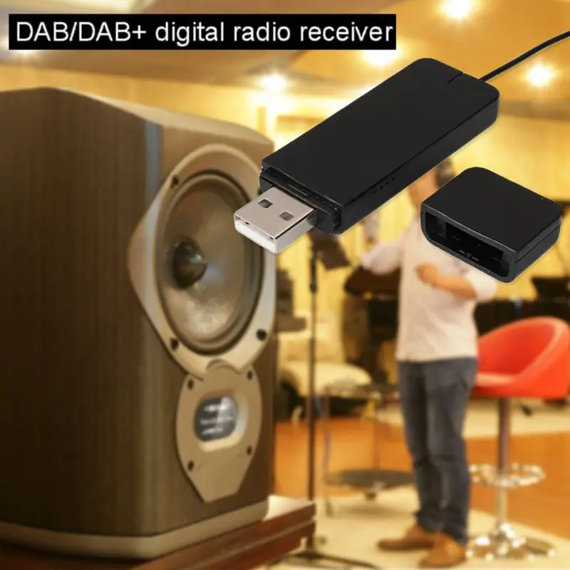 Цифровой радиоприемник DAB с антенной для bluetooth динамика домашний стереозвук ТВ usb