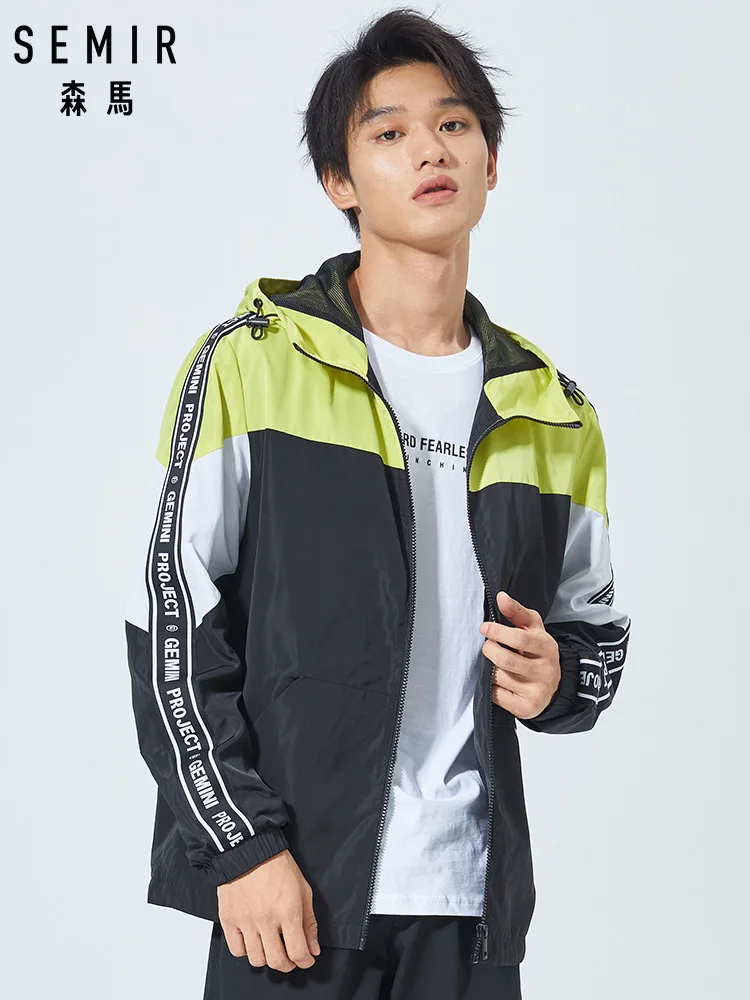SEMIR мужская повседневная куртка для мужчин однотонная модная мужское пальто