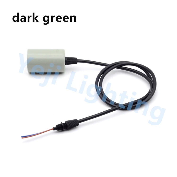 Новый дизайн темно зеленый E27 Эдисона Ретро Держатель цветной лампы с кабелем