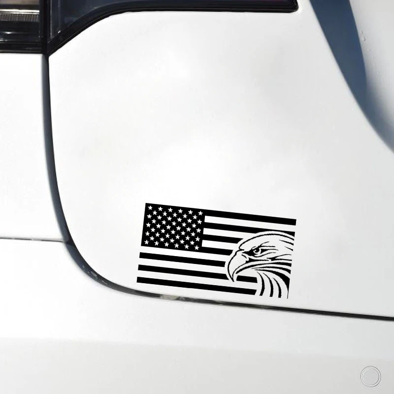 YJZT 18 см * 9 5 Американский Флаг Орел США виниловая Автомобильная Наклейка