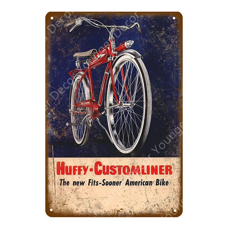 Ride My Bicycle металлическая жестяная вывеска для езды на велосипеде ретро постер винтажный Бар Паб Клуб домашний декор потертый шик настенная живопись табличка - Цвет: YD7725E