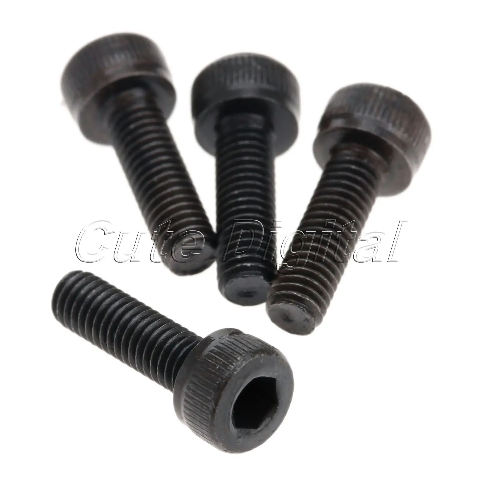50Pcs M3 x10mm Black Allen Hexagon Repair Screw Hex Socket Head Screws Metal Fasteners Bolts Wooden Box Accessories Wholesale |