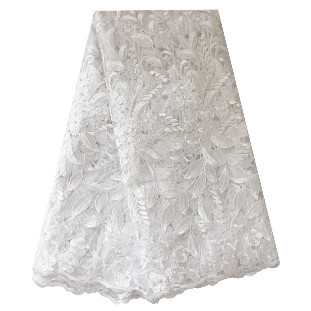 

African Nigerian Lace African Lace Fabrics New White Wine Gold Blue Nigerian French Lace Fabric Beaded Tulle Fabric Wedding