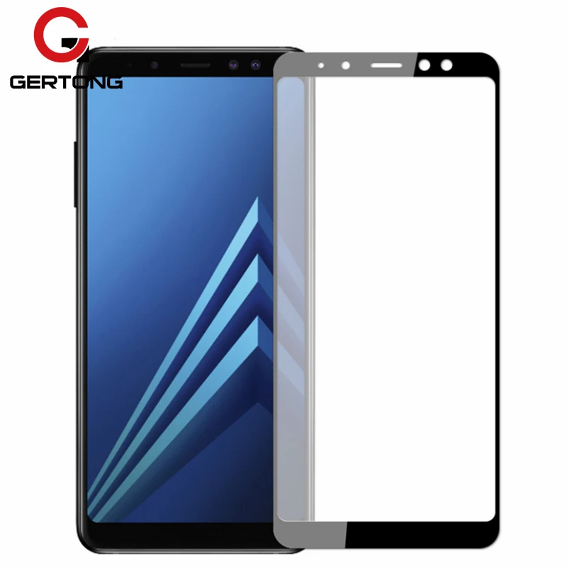 Защита экрана GerTong для Samsung Galaxy A8 A530F, полное покрытие, закаленное стекло для Samsung A8 Plus A730F, защитное стекло