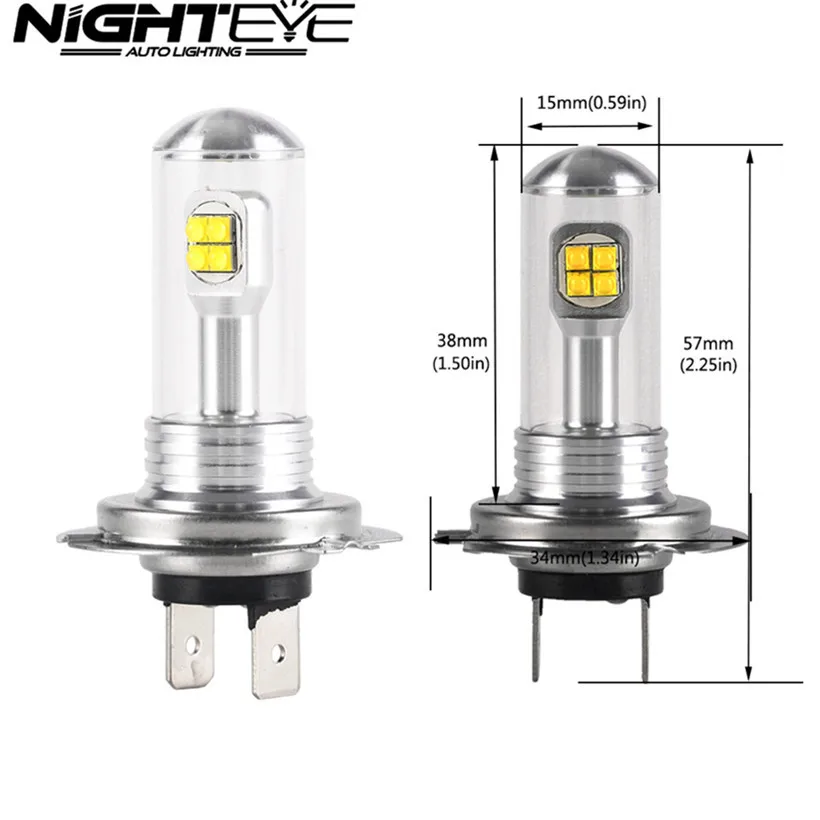 NIGHTEYE H7 светодиодный противотуманный светильник COB чип Автомобильный Мини s 80 Вт