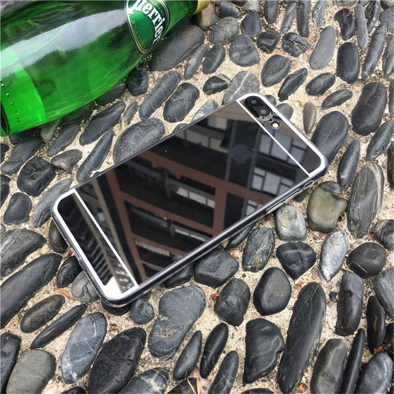 Силиконовый зеркальный чехол для телефона iPhone 6 s 6S iPhone XS Max X 10 XR iPhone 8 7Plus 5 5S 5SE 6plus 6splus 7plus 8plus
