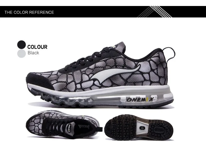 ONEMIX running shoes men's air shoes breathable outdoor sports light buffer walking shoes professional sports shoes size 39-47