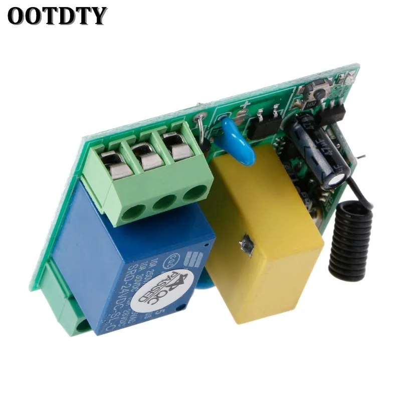 OOTDTY AC 220V 10A 1CH RF 315MHz беспроводной пульт дистанционного управления приемник+ передатчик Комплект