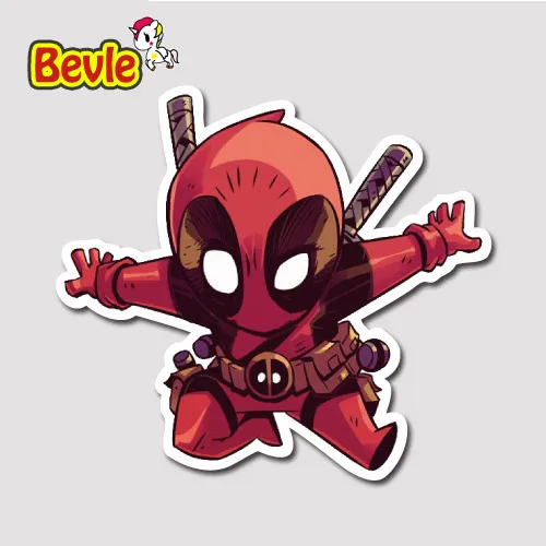 Bevle 9276 Dc Hero Дэдпул Супер Герои водонепроницаемый стикер s ноутбук багаж Мода