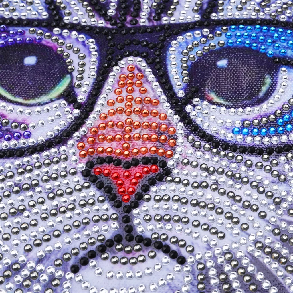 Cartoon 5D DIY Diamond Painting Cross Stitch Special Shaped Drill Rhinestone Animals Cat Head Embroidery Gifts Handcraft |