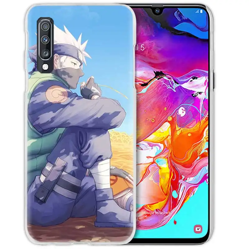 12 Героя аниме «Наруто Какаси из аниме «чехол для samsung Galaxy M40 A50 A80 A70 A60 A40 A30 A20e A10 J4 J6 плюс J8 S10e жесткий чехол с рисунком из аниме чехол для телефона - Цвет: 12