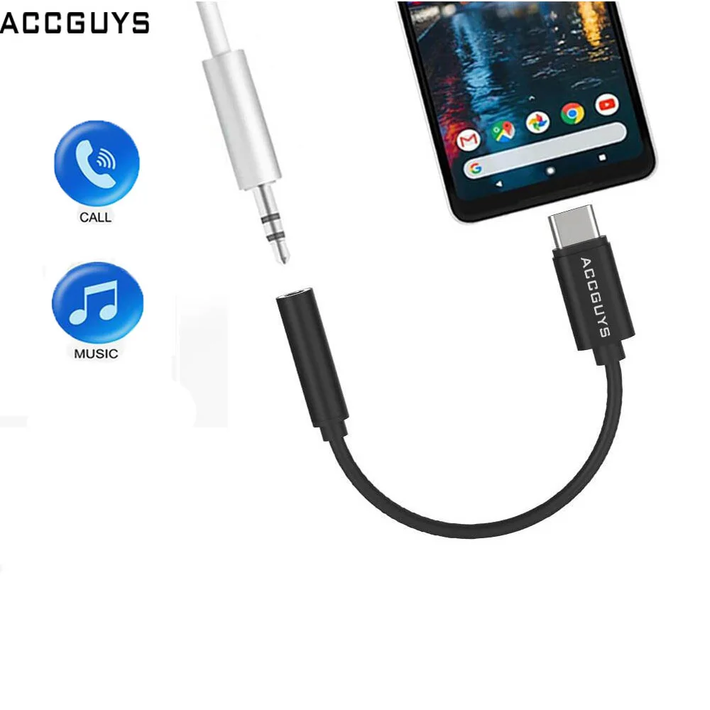 ACCGUYS USB Type C штекер 3 5 мм гнездо Aux аудио кабель адаптер наушники вызова музыка