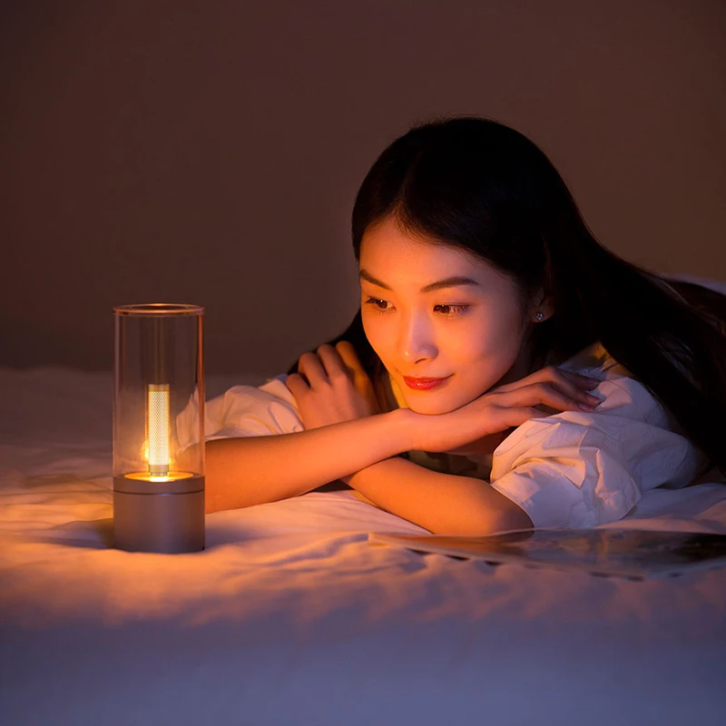 Оригинальный Xiaomi Mijia Yeelight светодиодные свечи смарт свет Крытый ночной столик