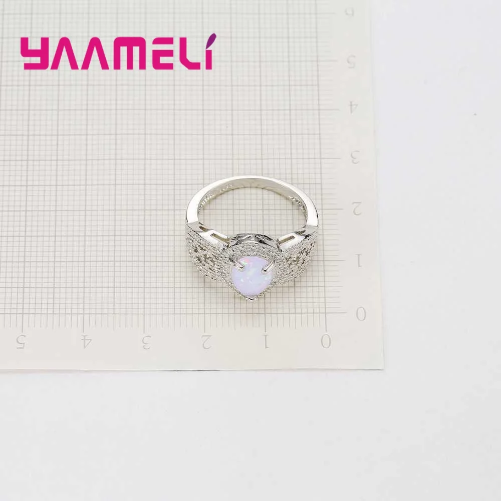 Женское украшение из серебра 925 пробы с опалом|Кольца| |
