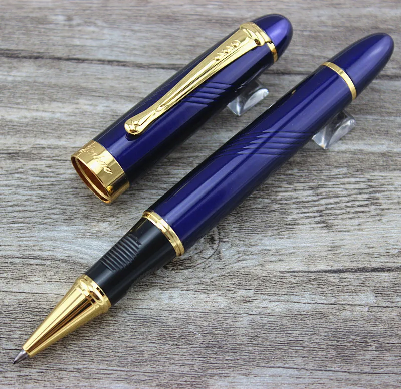 Jinhao x450 Королевский синий спиральный узор Ручка роллер Высокое качество