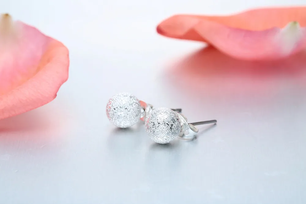 Матовая выпуклая двухсторонняя круглая бусина Kinitial для дискотеки жемчужный