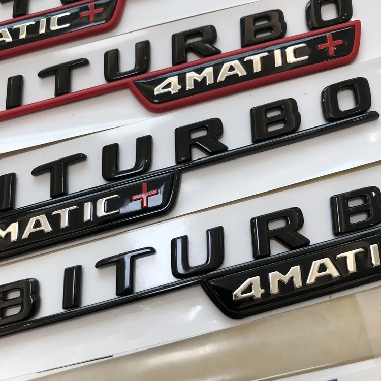 2X BITURBO 4 matic + стикеры сторона крыло эмблема для MERCEDES BENZ AMG biturbo эмблемы наклейки с
