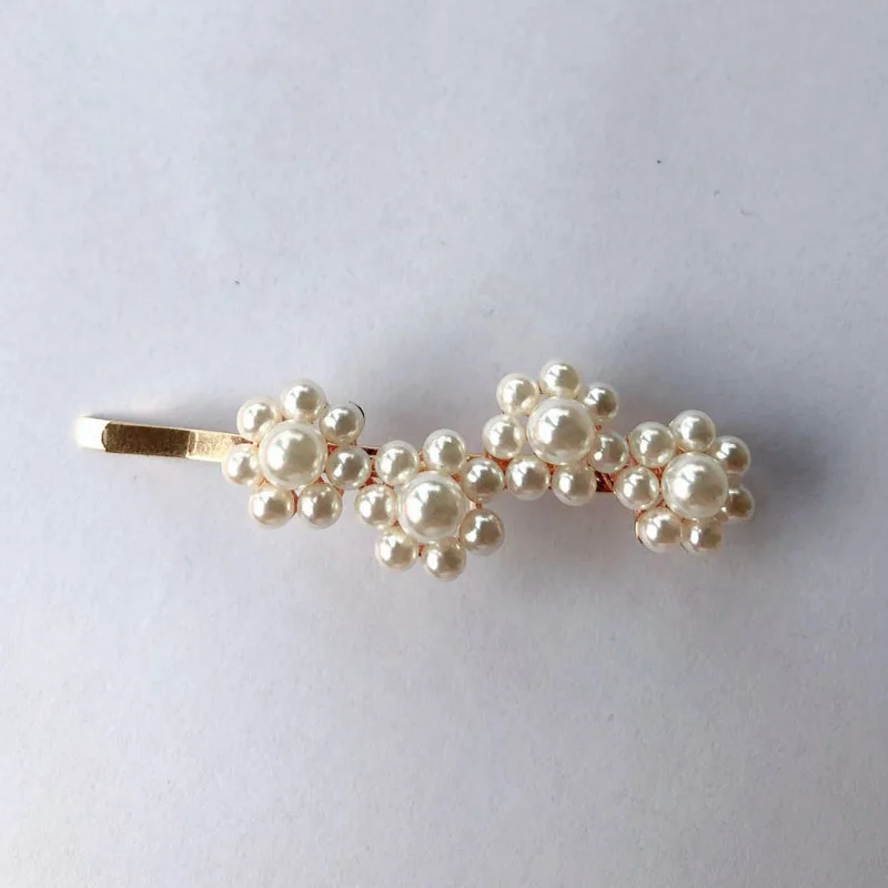Fashion beautiful hair accessories pearl metal ladies girl temperament elegant pointed handmade fork hairpin headdress | Украшения и