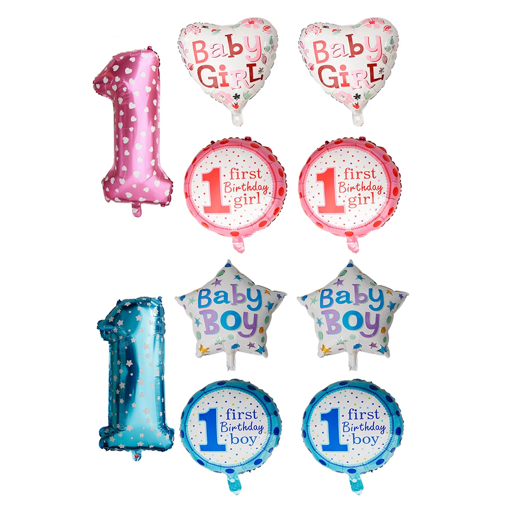 5 шт./компл. Симпатичные воздушные шары из фольги Baby Shower украшение для первого дня