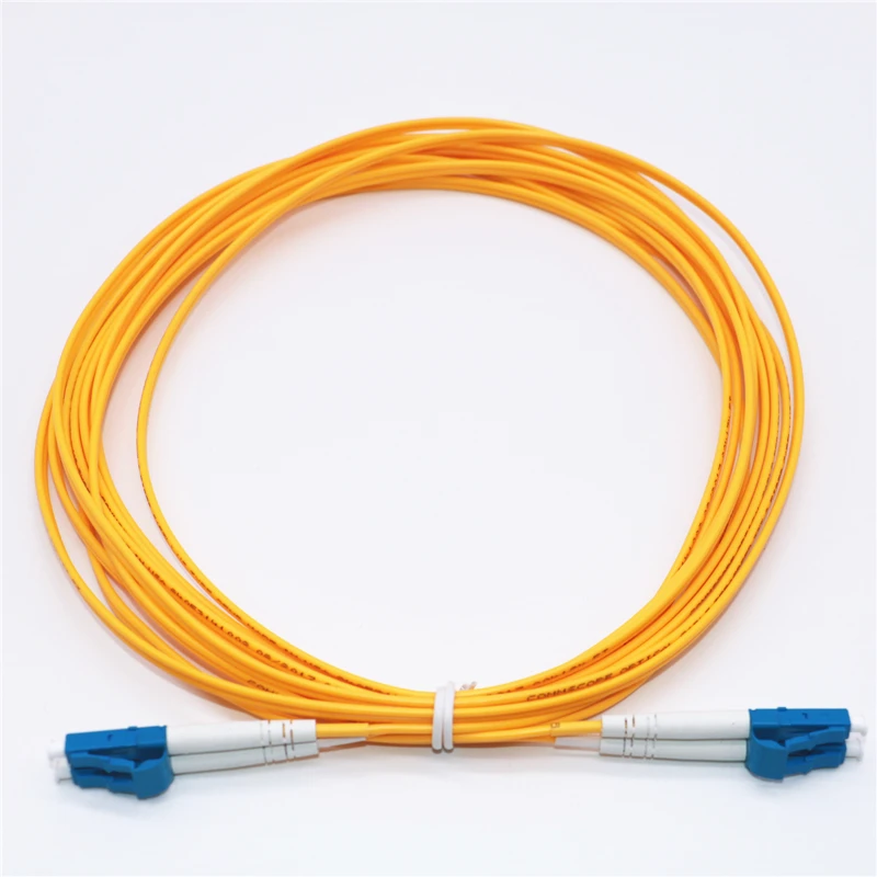 1 м (3 фута) LC/UPC к дуплексный OS2 одномодовый PVC (OFNR) 2 0 мм волоконно оптический патч