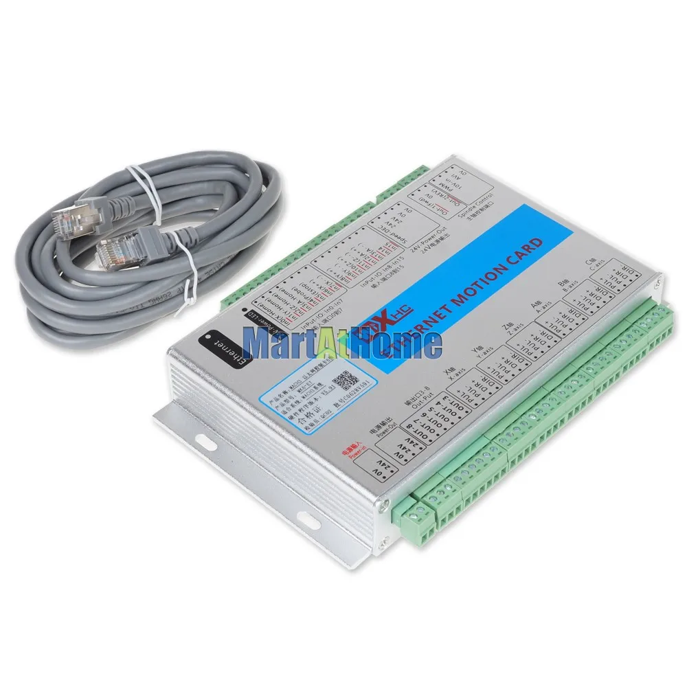 Ethernet 2MHz Mach3 CNC 6 Axis Motion control Card Resume от точки останова для токарных станков роутеры лазеры плазменный гравер# SM779