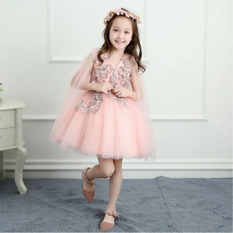 LAN Ting Невеста Онлайн Короткие мини-платье с цветочным узором для девочек Атлас