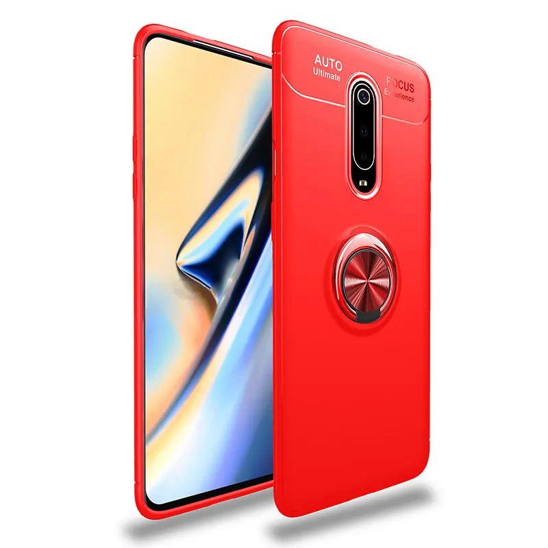 Ксиоми ми 9т про Чехол ALLORUS для Xiaomi Mi 9T чехлы Redmi Note 5 7 8 Pro 6A Case Магнитный силиконовый чехол-кольцо для Xiaomi mi A2 8 Lite 9 SE Pocophone F1 задняя чехол сяоми ноут 7 5 ми 8 а2 лайт чехол