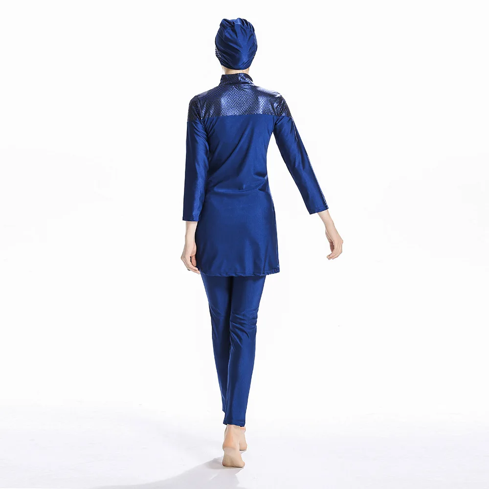 2019 цельный консервативный купальник для женщин слитный Мусульманский исламский