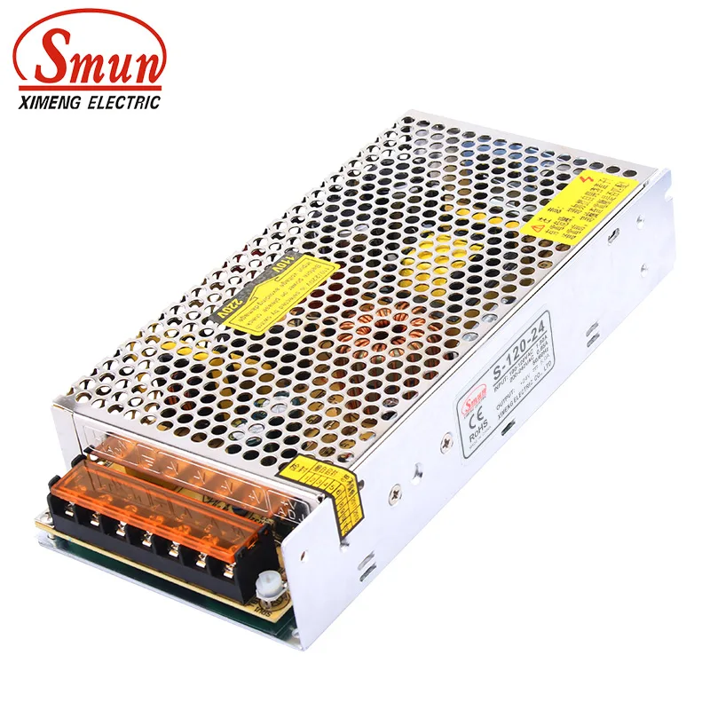SMUN S 120 24 Вт одиночный выход 24VDC 5A импульсный источник питания переменного тока в