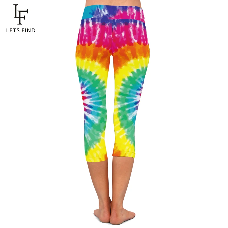 Модные женские туфли Сезон лето брюки стрейч короткие капри с высокой талией