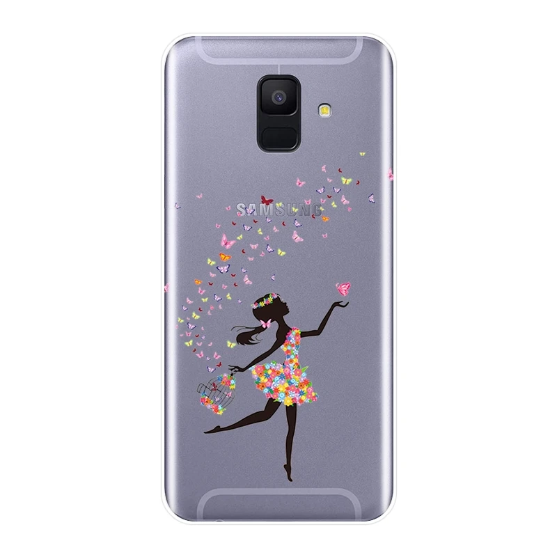 Задняя крышка для Samsung Galaxy A3 A5 2016 2017 A6 A7 A8 2018 мягкий силиконовый чехол с сердцем Plus